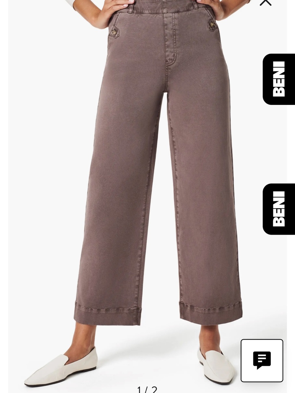 Wide-Leg Women’s Pants in Taupe